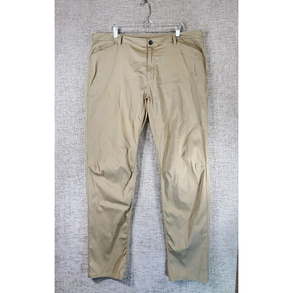 Mountain‎ Hardwear Stretch Canvas Pants Mens 40x34 Tan Outdoor Hiking Gusset